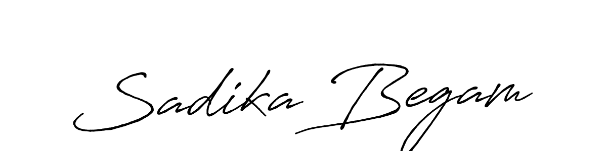 It looks lik you need a new signature style for name Sadika Begam. Design unique handwritten (Antro_Vectra_Bolder) signature with our free signature maker in just a few clicks. Sadika Begam signature style 7 images and pictures png