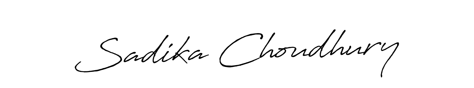if you are searching for the best signature style for your name Sadika Choudhury. so please give up your signature search. here we have designed multiple signature styles  using Antro_Vectra_Bolder. Sadika Choudhury signature style 7 images and pictures png