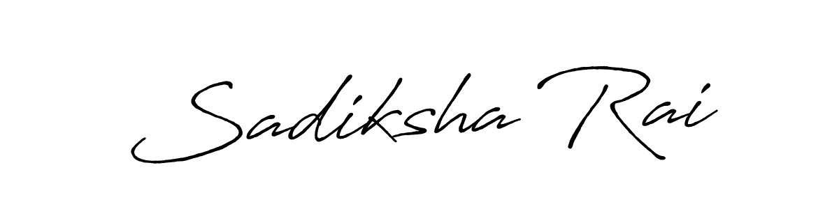 Create a beautiful signature design for name Sadiksha Rai. With this signature (Antro_Vectra_Bolder) fonts, you can make a handwritten signature for free. Sadiksha Rai signature style 7 images and pictures png