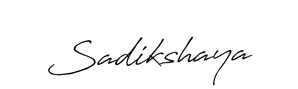 Sadikshaya stylish signature style. Best Handwritten Sign (Antro_Vectra_Bolder) for my name. Handwritten Signature Collection Ideas for my name Sadikshaya. Sadikshaya signature style 7 images and pictures png