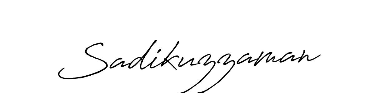 How to make Sadikuzzaman name signature. Use Antro_Vectra_Bolder style for creating short signs online. This is the latest handwritten sign. Sadikuzzaman signature style 7 images and pictures png