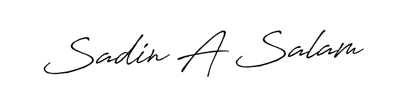 How to make Sadin A Salam signature? Antro_Vectra_Bolder is a professional autograph style. Create handwritten signature for Sadin A Salam name. Sadin A Salam signature style 7 images and pictures png