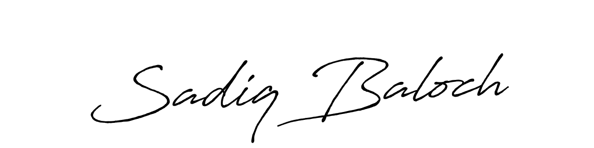 How to make Sadiq Baloch signature? Antro_Vectra_Bolder is a professional autograph style. Create handwritten signature for Sadiq Baloch name. Sadiq Baloch signature style 7 images and pictures png
