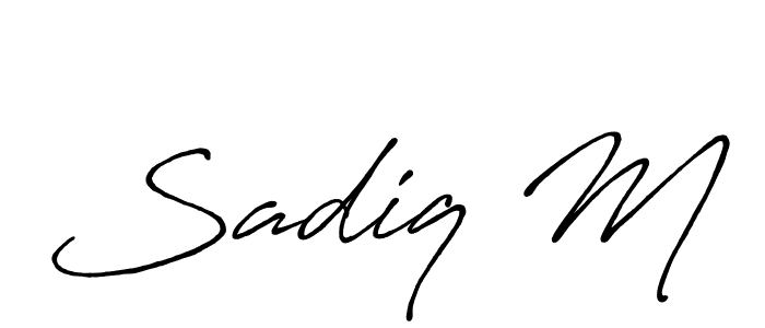 Here are the top 10 professional signature styles for the name Sadiq M. These are the best autograph styles you can use for your name. Sadiq M signature style 7 images and pictures png