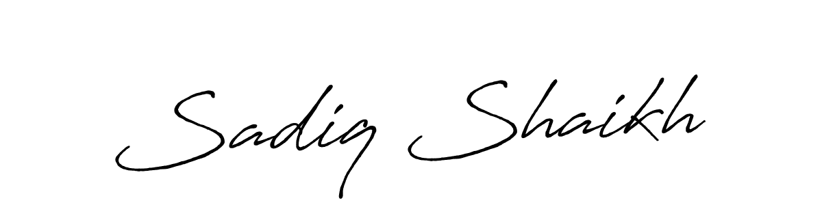 The best way (Antro_Vectra_Bolder) to make a short signature is to pick only two or three words in your name. The name Sadiq Shaikh include a total of six letters. For converting this name. Sadiq Shaikh signature style 7 images and pictures png