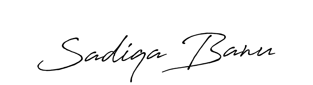 Also we have Sadiqa Banu name is the best signature style. Create professional handwritten signature collection using Antro_Vectra_Bolder autograph style. Sadiqa Banu signature style 7 images and pictures png