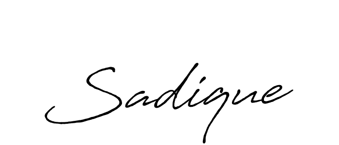 Design your own signature with our free online signature maker. With this signature software, you can create a handwritten (Antro_Vectra_Bolder) signature for name Sadique. Sadique signature style 7 images and pictures png