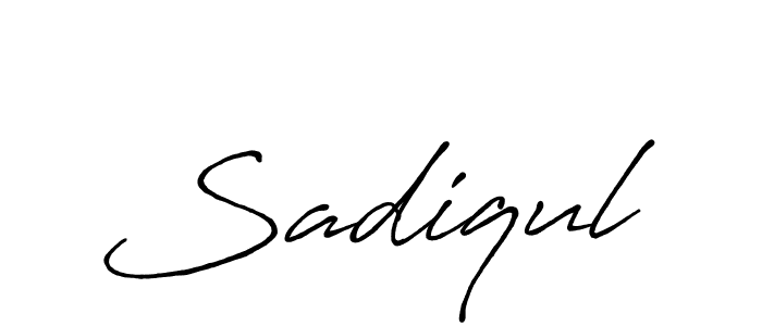 Use a signature maker to create a handwritten signature online. With this signature software, you can design (Antro_Vectra_Bolder) your own signature for name Sadiqul. Sadiqul signature style 7 images and pictures png