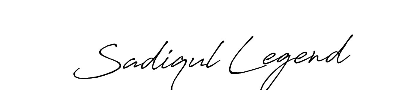 Make a beautiful signature design for name Sadiqul Legend. With this signature (Antro_Vectra_Bolder) style, you can create a handwritten signature for free. Sadiqul Legend signature style 7 images and pictures png