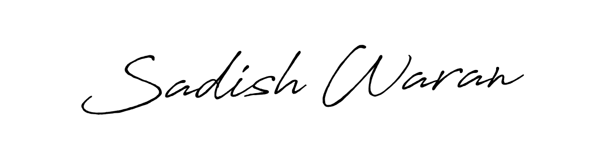 You can use this online signature creator to create a handwritten signature for the name Sadish Waran. This is the best online autograph maker. Sadish Waran signature style 7 images and pictures png