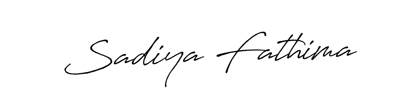 Sadiya Fathima stylish signature style. Best Handwritten Sign (Antro_Vectra_Bolder) for my name. Handwritten Signature Collection Ideas for my name Sadiya Fathima. Sadiya Fathima signature style 7 images and pictures png