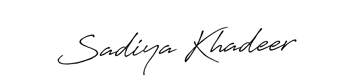 Once you've used our free online signature maker to create your best signature Antro_Vectra_Bolder style, it's time to enjoy all of the benefits that Sadiya Khadeer name signing documents. Sadiya Khadeer signature style 7 images and pictures png