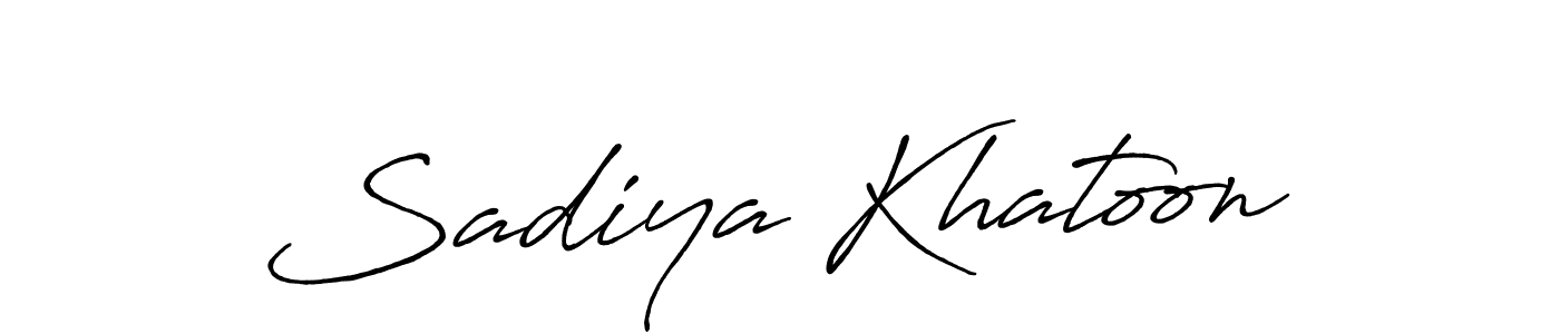 Also we have Sadiya Khatoon name is the best signature style. Create professional handwritten signature collection using Antro_Vectra_Bolder autograph style. Sadiya Khatoon signature style 7 images and pictures png