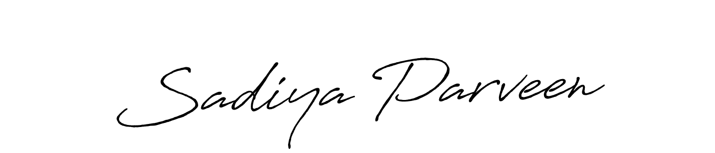 Make a beautiful signature design for name Sadiya Parveen. Use this online signature maker to create a handwritten signature for free. Sadiya Parveen signature style 7 images and pictures png