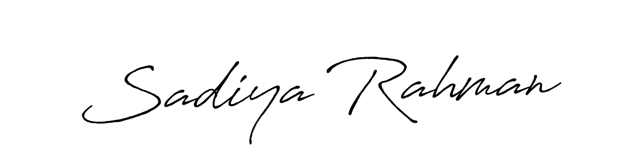 Also we have Sadiya Rahman name is the best signature style. Create professional handwritten signature collection using Antro_Vectra_Bolder autograph style. Sadiya Rahman signature style 7 images and pictures png