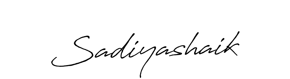 Make a beautiful signature design for name Sadiyashaik. Use this online signature maker to create a handwritten signature for free. Sadiyashaik signature style 7 images and pictures png