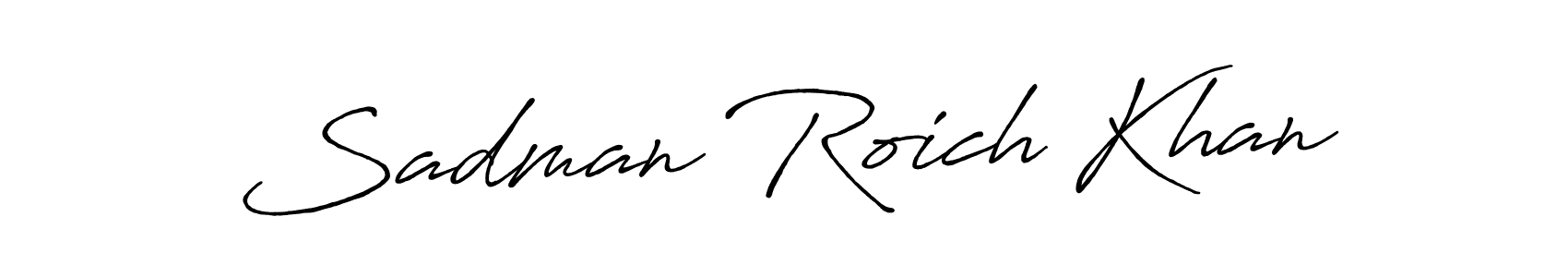 How to make Sadman Roich Khan signature? Antro_Vectra_Bolder is a professional autograph style. Create handwritten signature for Sadman Roich Khan name. Sadman Roich Khan signature style 7 images and pictures png