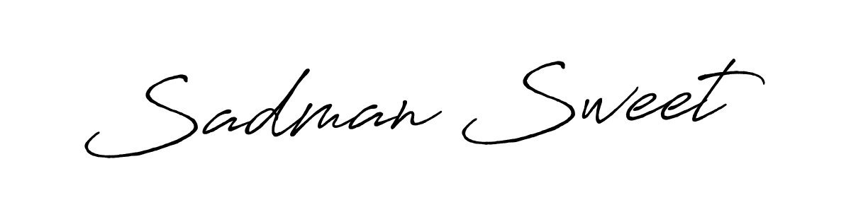 Also we have Sadman Sweet name is the best signature style. Create professional handwritten signature collection using Antro_Vectra_Bolder autograph style. Sadman Sweet signature style 7 images and pictures png