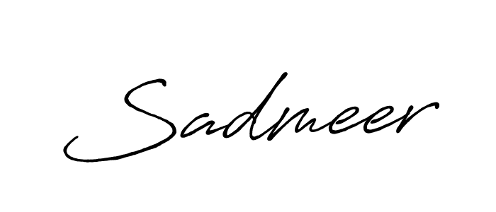 Make a beautiful signature design for name Sadmeer. Use this online signature maker to create a handwritten signature for free. Sadmeer signature style 7 images and pictures png