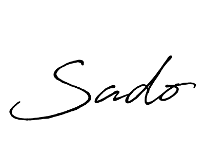 if you are searching for the best signature style for your name Sado. so please give up your signature search. here we have designed multiple signature styles  using Antro_Vectra_Bolder. Sado signature style 7 images and pictures png