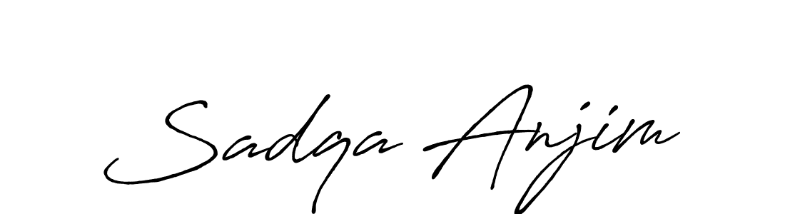 How to Draw Sadqa Anjim signature style? Antro_Vectra_Bolder is a latest design signature styles for name Sadqa Anjim. Sadqa Anjim signature style 7 images and pictures png