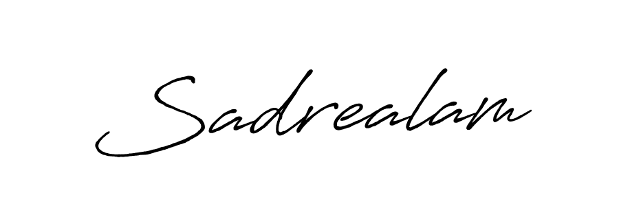 Sadrealam stylish signature style. Best Handwritten Sign (Antro_Vectra_Bolder) for my name. Handwritten Signature Collection Ideas for my name Sadrealam. Sadrealam signature style 7 images and pictures png