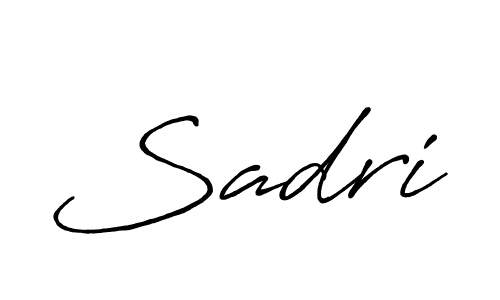 Also You can easily find your signature by using the search form. We will create Sadri name handwritten signature images for you free of cost using Antro_Vectra_Bolder sign style. Sadri signature style 7 images and pictures png