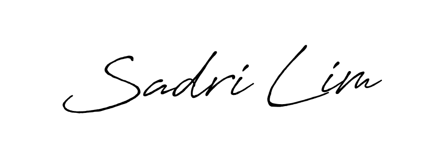 How to make Sadri Lim signature? Antro_Vectra_Bolder is a professional autograph style. Create handwritten signature for Sadri Lim name. Sadri Lim signature style 7 images and pictures png
