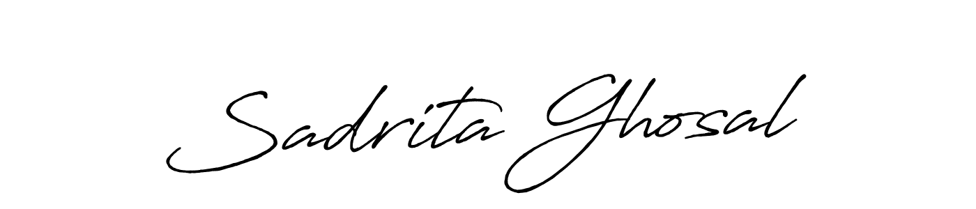 You can use this online signature creator to create a handwritten signature for the name Sadrita Ghosal. This is the best online autograph maker. Sadrita Ghosal signature style 7 images and pictures png