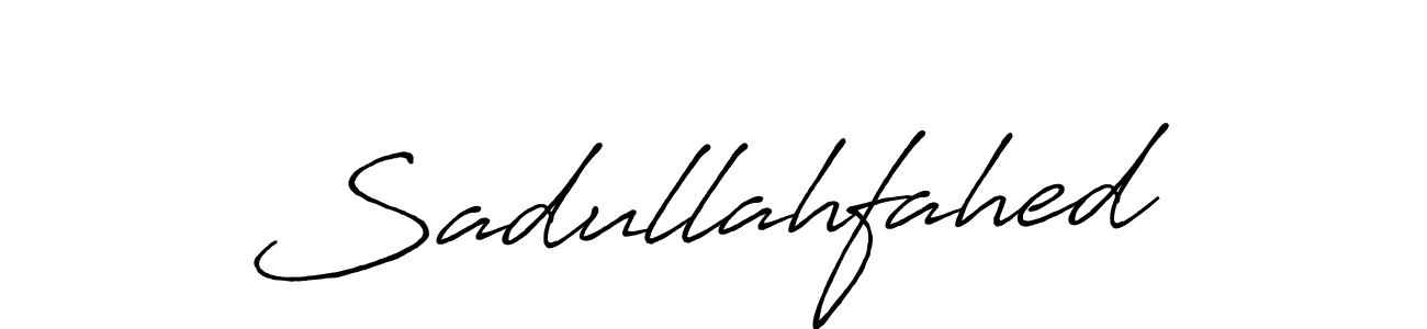 Design your own signature with our free online signature maker. With this signature software, you can create a handwritten (Antro_Vectra_Bolder) signature for name Sadullahfahed. Sadullahfahed signature style 7 images and pictures png