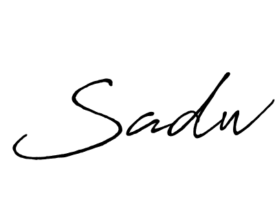 Also we have Sadw name is the best signature style. Create professional handwritten signature collection using Antro_Vectra_Bolder autograph style. Sadw signature style 7 images and pictures png