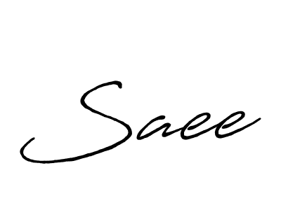 How to make Saee name signature. Use Antro_Vectra_Bolder style for creating short signs online. This is the latest handwritten sign. Saee signature style 7 images and pictures png