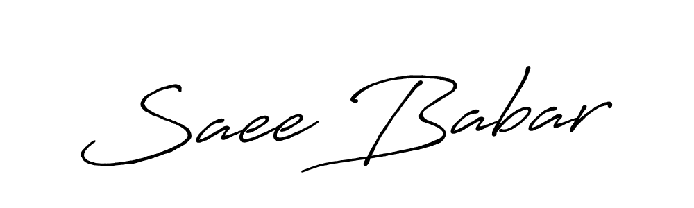 if you are searching for the best signature style for your name Saee Babar. so please give up your signature search. here we have designed multiple signature styles  using Antro_Vectra_Bolder. Saee Babar signature style 7 images and pictures png