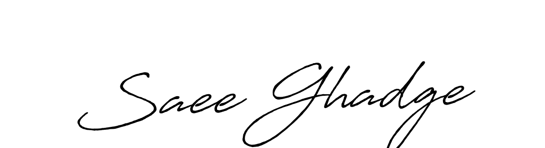 Create a beautiful signature design for name Saee Ghadge. With this signature (Antro_Vectra_Bolder) fonts, you can make a handwritten signature for free. Saee Ghadge signature style 7 images and pictures png
