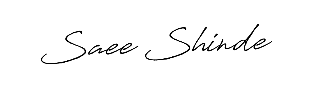 Use a signature maker to create a handwritten signature online. With this signature software, you can design (Antro_Vectra_Bolder) your own signature for name Saee Shinde. Saee Shinde signature style 7 images and pictures png