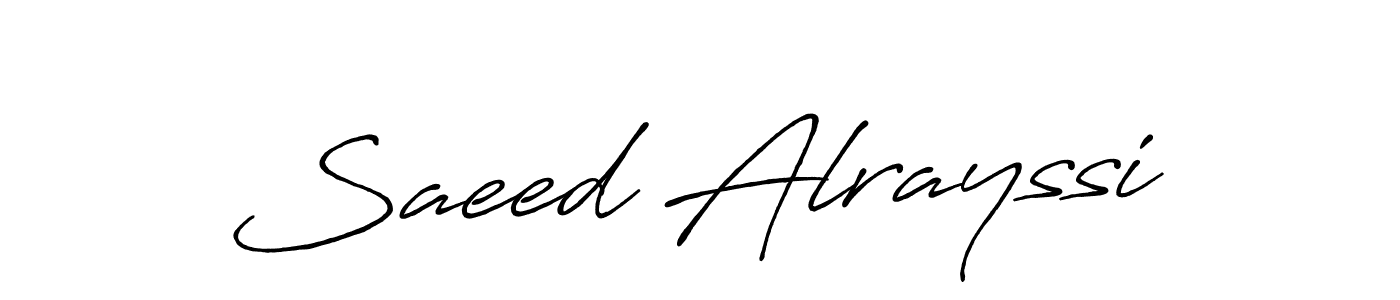 Make a beautiful signature design for name Saeed Alrayssi. Use this online signature maker to create a handwritten signature for free. Saeed Alrayssi signature style 7 images and pictures png