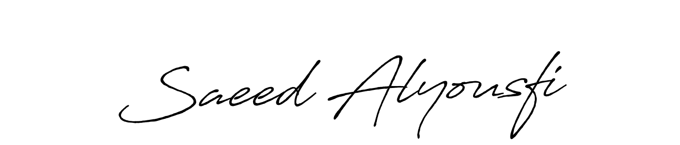 Once you've used our free online signature maker to create your best signature Antro_Vectra_Bolder style, it's time to enjoy all of the benefits that Saeed Alyousfi name signing documents. Saeed Alyousfi signature style 7 images and pictures png