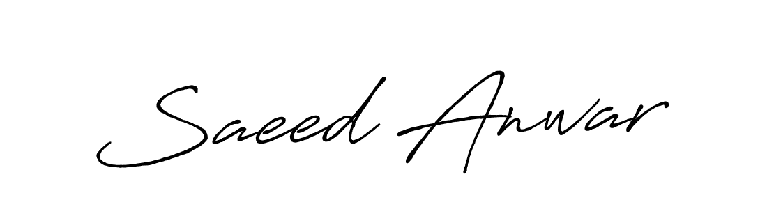 Saeed Anwar stylish signature style. Best Handwritten Sign (Antro_Vectra_Bolder) for my name. Handwritten Signature Collection Ideas for my name Saeed Anwar. Saeed Anwar signature style 7 images and pictures png