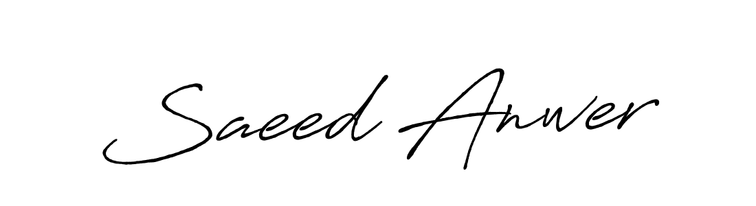 The best way (Antro_Vectra_Bolder) to make a short signature is to pick only two or three words in your name. The name Saeed Anwer include a total of six letters. For converting this name. Saeed Anwer signature style 7 images and pictures png