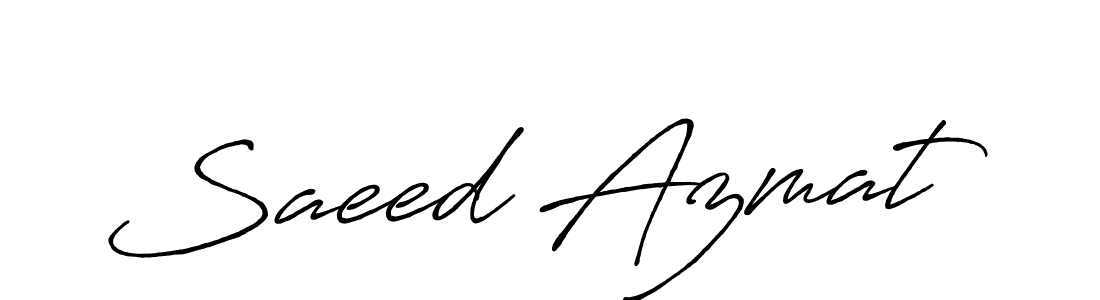 Once you've used our free online signature maker to create your best signature Antro_Vectra_Bolder style, it's time to enjoy all of the benefits that Saeed Azmat name signing documents. Saeed Azmat signature style 7 images and pictures png