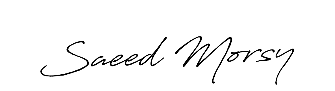 How to make Saeed Morsy signature? Antro_Vectra_Bolder is a professional autograph style. Create handwritten signature for Saeed Morsy name. Saeed Morsy signature style 7 images and pictures png