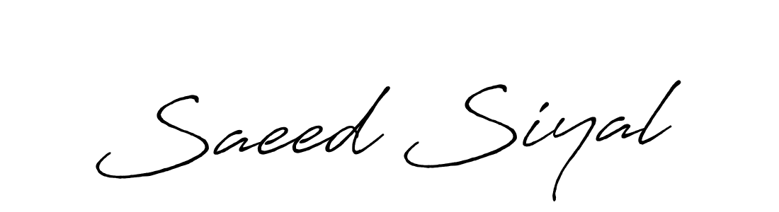 This is the best signature style for the Saeed Siyal name. Also you like these signature font (Antro_Vectra_Bolder). Mix name signature. Saeed Siyal signature style 7 images and pictures png