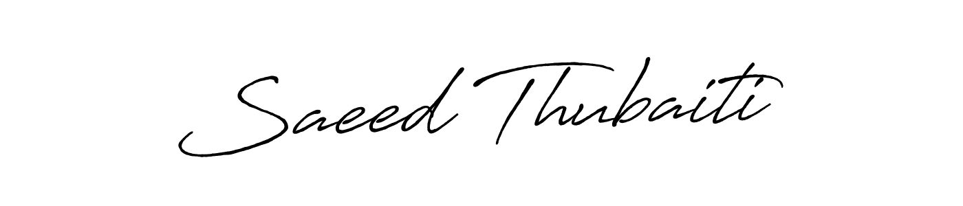 You can use this online signature creator to create a handwritten signature for the name Saeed Thubaiti. This is the best online autograph maker. Saeed Thubaiti signature style 7 images and pictures png