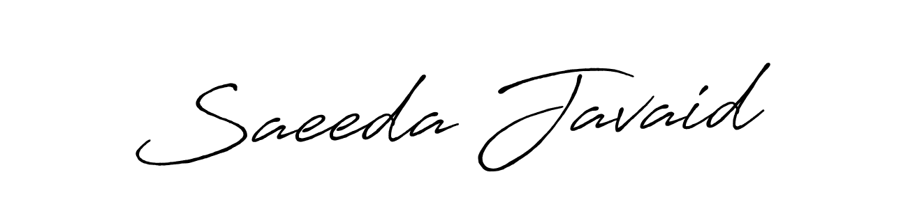 Also we have Saeeda Javaid name is the best signature style. Create professional handwritten signature collection using Antro_Vectra_Bolder autograph style. Saeeda Javaid signature style 7 images and pictures png