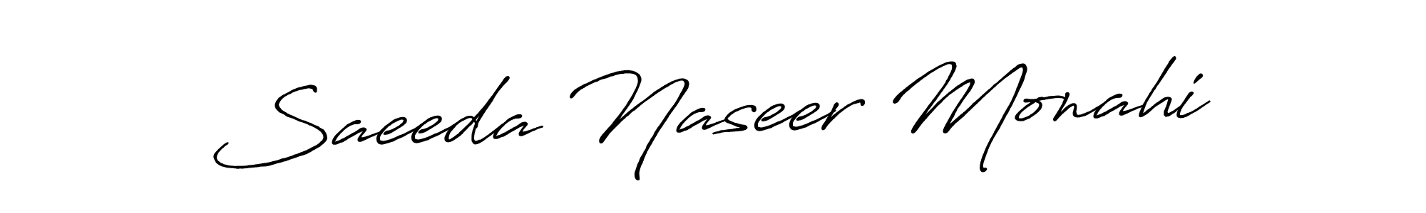 if you are searching for the best signature style for your name Saeeda Naseer Monahi. so please give up your signature search. here we have designed multiple signature styles  using Antro_Vectra_Bolder. Saeeda Naseer Monahi signature style 7 images and pictures png