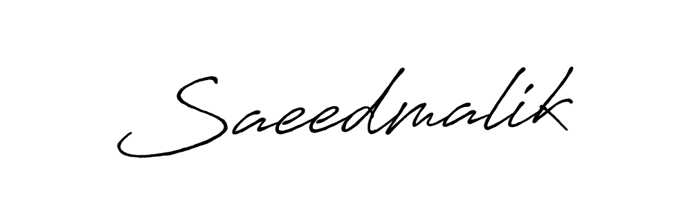 Design your own signature with our free online signature maker. With this signature software, you can create a handwritten (Antro_Vectra_Bolder) signature for name Saeedmalik. Saeedmalik signature style 7 images and pictures png