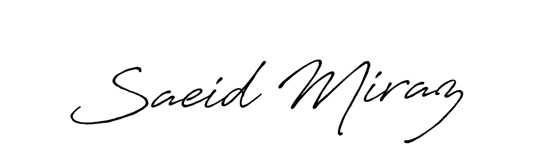 if you are searching for the best signature style for your name Saeid Miraz. so please give up your signature search. here we have designed multiple signature styles  using Antro_Vectra_Bolder. Saeid Miraz signature style 7 images and pictures png