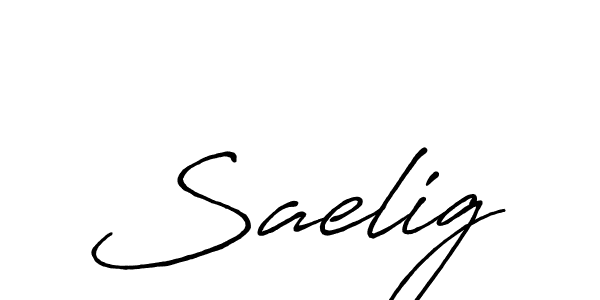 Use a signature maker to create a handwritten signature online. With this signature software, you can design (Antro_Vectra_Bolder) your own signature for name Saelig. Saelig signature style 7 images and pictures png