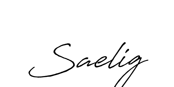 Use a signature maker to create a handwritten signature online. With this signature software, you can design (Antro_Vectra_Bolder) your own signature for name Saelig. Saelig signature style 7 images and pictures png