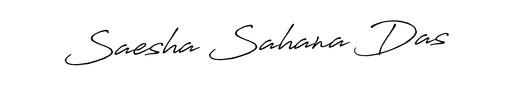Make a beautiful signature design for name Saesha Sahana Das. With this signature (Antro_Vectra_Bolder) style, you can create a handwritten signature for free. Saesha Sahana Das signature style 7 images and pictures png